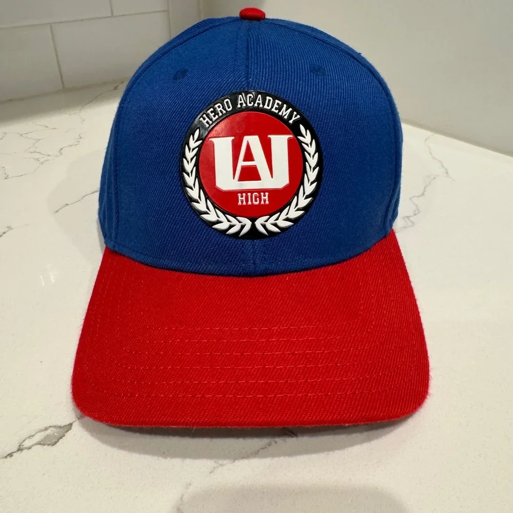 My Hero Academia UA High Snapback Hat Blue Red Plus Ultra Anime Cap RN115665